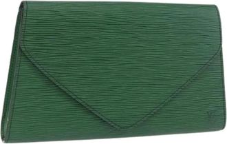 Louis Vuitton Pre-owned Vintage Epi Clutch - Dames - Vintage Clutch - Groen - ONE Size - Leer - Vintage