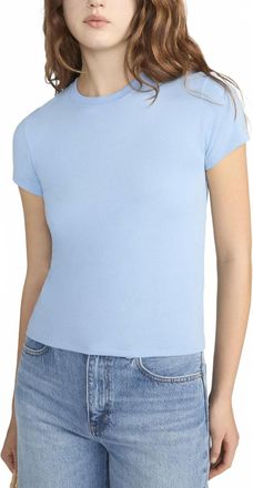 Frame Denim Vintage Baby Tee In Powder Blue