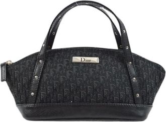 Dior Pre-owned Handbags, female, Black, Size: ONE SIZE Pre-owned Vintage Trotter Handbag