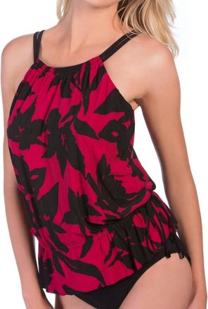 Magic Suit By Miraclesuit Jodi Tankini Top In Red Mystique