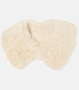 Toteme Collo in shearling con pelle