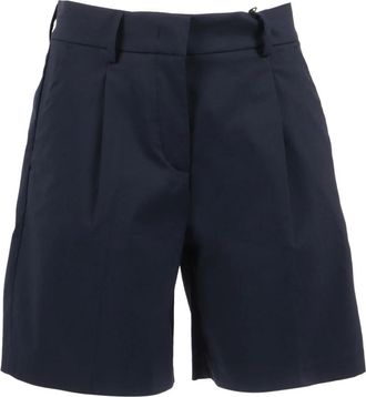 K-Way K-Way, Casual Shorts, female, Blue, Size: 2XL Nive Twill Tech Chino Senza Pince
