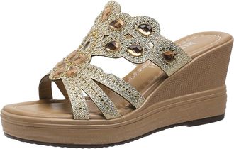 Generic Sandals For Women UK, Womens Beach Flip Flops & Pool Slides Ladies Wedges T-Bar Shoes For Women Holiday Summer Event Occasion Party Wedding Prom Sanda