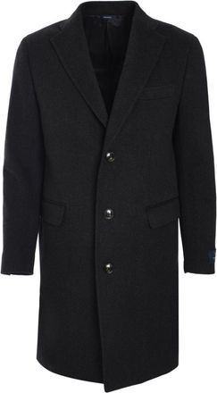 Tombolini notch lapels coat - men - Wool - 50 - Grey