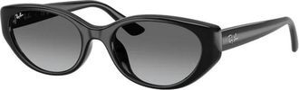 Ray-Ban Pillow Zonnebril - unisex - Zonnebrillen - Zwart - 55 MM - Nylon - Accessoires