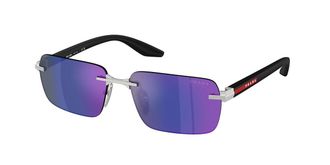 Prada PS C52S 1BC05U Mens Sunglasses Silver Size 57