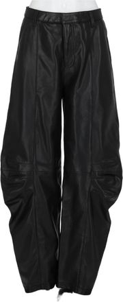 Rotate Relaxed Fit Cargo Pants in Smooth Lamb Leather