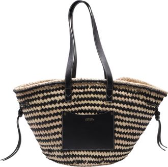 Isabel Marant Cadix Basket Bag in Multicolor Raffia