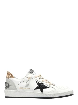 Golden Goose White Leather Ballstar Sneakers