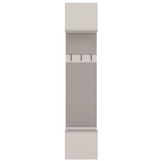 Topeshop HAGA - Appendiabiti a 3 ganci - Guardaroba da ingresso con seduta 238x50x35 cm - Beige cashmere