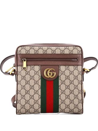 Gucci Ophidia Messenger Bag GG Coated Canvas Small crossbody bag - Brown
