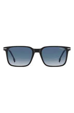 Carrera CA 391/S/US 53mm Rectangular Sunglasses in Black Blue/blue Sf at Nordstrom