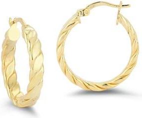 Chloe and Madison Twist Hoop Earrings in Gold at Nordstrom Rack
