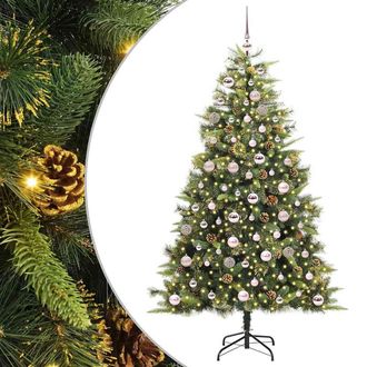 vidaXL &Aacute;rbol De Navidad Artificial Con Ramas Plegables Y Conos 180 Cm Vidaxl