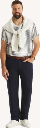 Nautica Big & Tall Linen Straight Stretch Pant