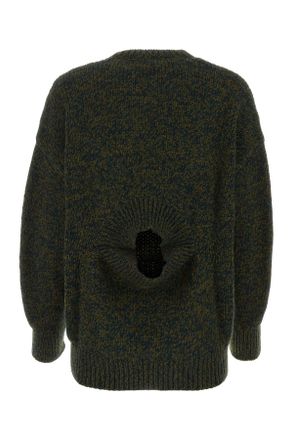 Loewe S540y14kds Khakigreenmel Maglieria Sweater