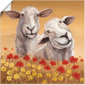 Artland Wandbild »Schafe« Haustiere 1 Stk. tlg. als Alubild, Outdoorbild, Leinwandbild, Poster in verschied. Grössen