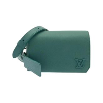 Louis Vuitton Pre-owned Aerogram Fastline Wearable Wallet Calf Shoulder Bag - Dames - Pre-owned - Groen - Maat: ONE Size Leer