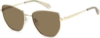 Polaroid PLD 4204/G/S/X 01Q(Sp) Zonnebril - Dames - Zonnebrillen - Geel - 56 MM - Accessoires