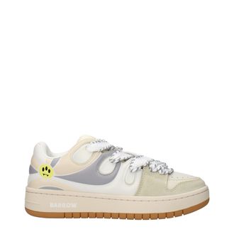 Barrow Beige Leren Lage Sneakers