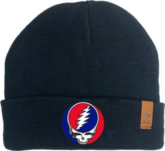 Peter Grimm Grateful Dead Beanie Hat, Unisex, Black, L