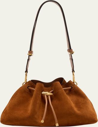 Jimmy Choo London The Cinch Suede Shoulder Bag