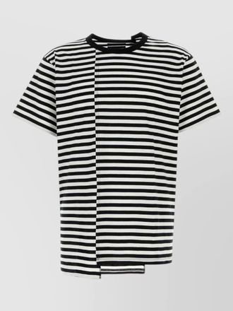 Yohji Yamamoto cotton t shirt striped round neck