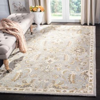 Safavieh Bella Hand Made Area Rug, Grey / Multi Traditional Style Non-Shedding
