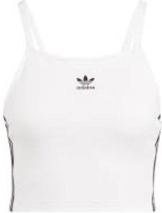 adidas (WMNS) adidas Adicolor 3-Stripes Crop Top Asia Sizing White IN8377