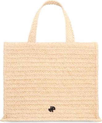 Patou Tassen, Dames, Beige, ONE Size, JP Raffia Tote Bag