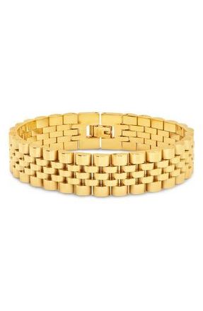 Sterling Forever Chunky Watch Chain Bracelet in Gold at Nordstrom Rack
