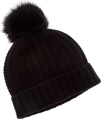 Sofiacashmere Sofiacashmere Textured Cable Cashmere Hat