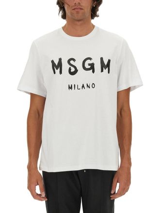 Msgm Cotton T Shirt