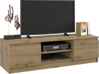 OEM Mueble De Tv Moderno De 120 Cm, Roble Artesanal - Mueble Para Tv, Sala De Estar, Dormitorio