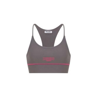 Moschino Top Deportivo de Tejido T&eacute;cnico - Tops - Mujer - Gris - XL