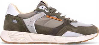 Crime London Rush Sneaker - Heren - Sneakers - Groen - 44 EU - Leer - Schoenen