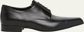 Alexander McQueen Mens Artie Leather Derby Shoes