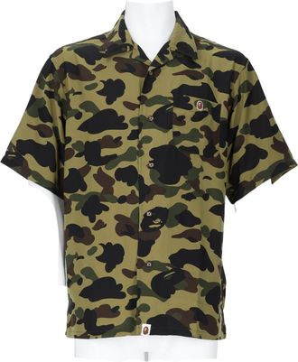 A Bathing Ape Camouflage Patch Logo Short-Sleeve Shirt