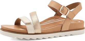 Aetrex Cass Platform Sandals Womens Dress Sandals Champagne : EU 41 (US Womens 10-10.5) M (B), Leather