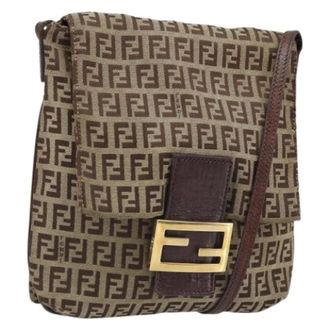 Fendi Pre-owned Zucchino Canvas Borsa a Spalla - - Pre-owned - Donna - Beige - ONE SIZE