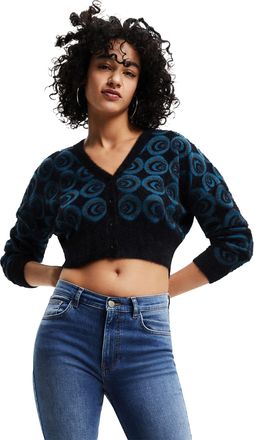 Desigual Womens JERS_Hera 4139 Tidepool Jumper Sweater, Green, M