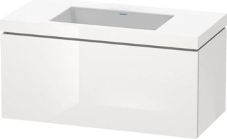 Duravit Lavamanos Duravit L-cube Con Base Mural, 100x48 Cm, 1 Caj&oacute;n, Sin