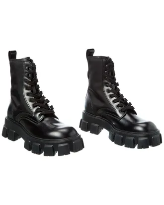 Prada Monolith Leather Boot (Authentic Pre-Loved)