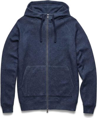 Surfside Supply Co. Danny Full-Zip Cashmist Fleece Hoodie in Navy Heather at Nordstrom, Size Xx-Large