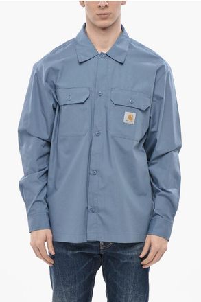 Carhartt Work in Progress Cotton-Blend Loose-Fit Shirt with Double Chest Pocket size L
