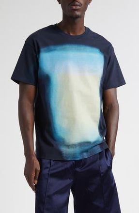 Givenchy Afternoon Light Print Regular Fit T-Shirt in Dark Navy at Nordstrom Rack, Size Small