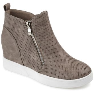 Journee Collection Women & apos;s Pennelope Medium and Wide Width Wedge Sneakers