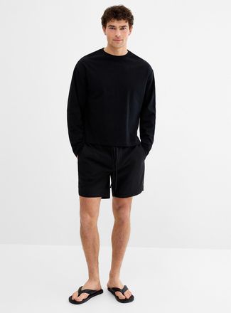 Le 31 Mens Stretch nylon lightweight shorts Inseam: 7