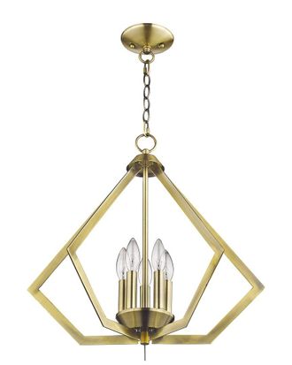 Livex Lighting 5-Light Antique Brass Chandelier