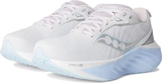 Saucony Triumph 22 Womens Running Shoes White/Ice Melt : 5.5 B - Medium, Rubber